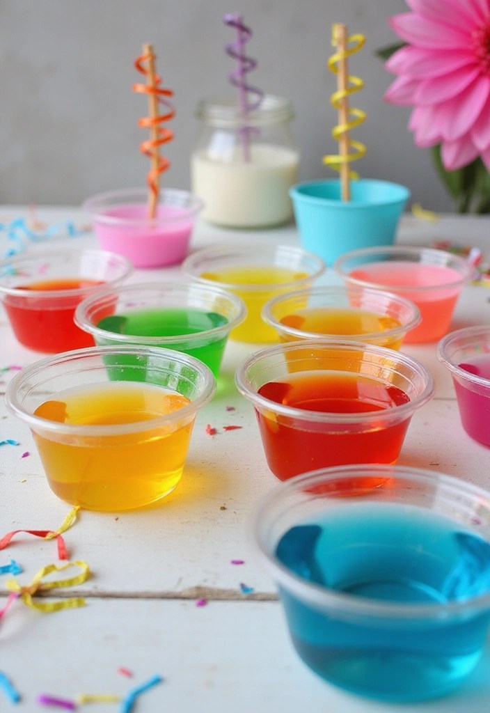Color-Changing Recipes: Drinks and Desserts That Wow Your Guests! - 8. Color-Changing Gelatin Shots
