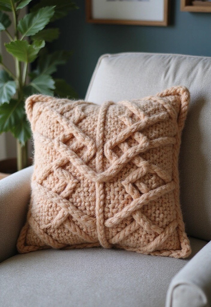 10 DIY Decorative Throw Pillow Ideas That Are Easier Than You Think! - 8. Knit or Crochet Pillows