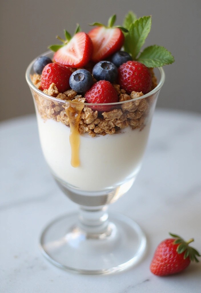 10 Easy Breakfast Ideas for Your Date That Will Leave Them Speechless! - 5. Yogurt Parfait with Granola and Berries