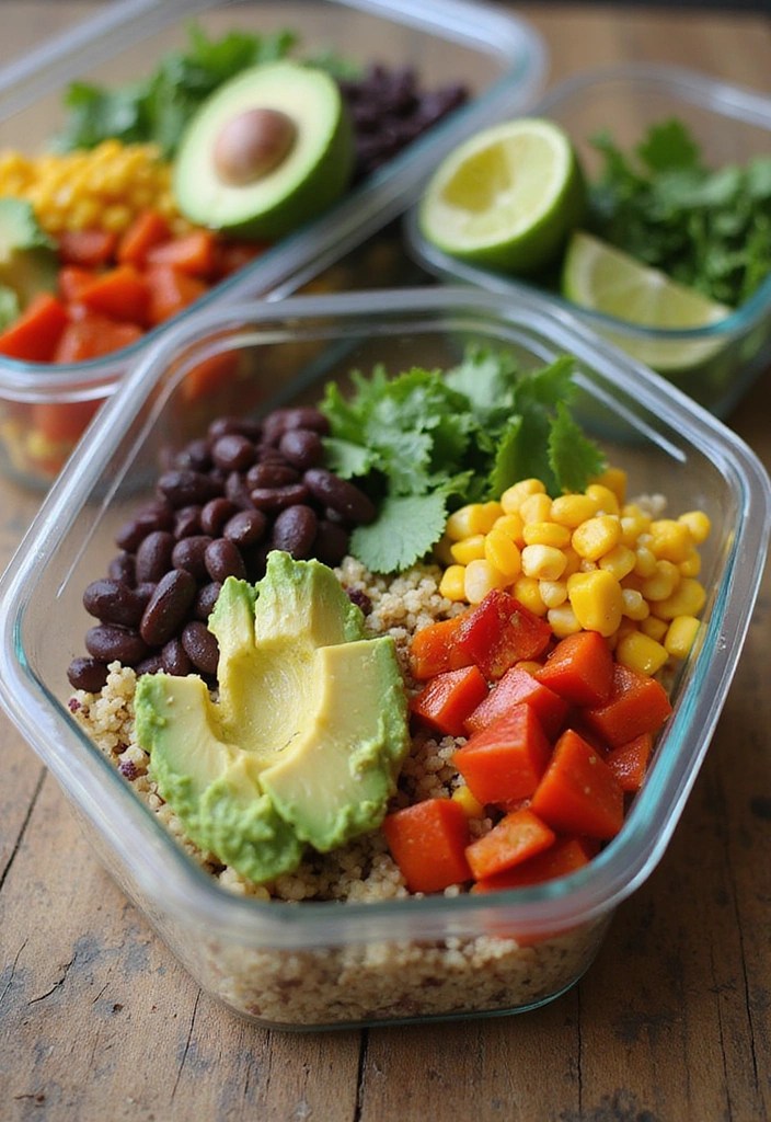 10 Easy Meal Prep Ideas That Busy Moms Will Absolutely Love! - 1. Quinoa & Black Bean Bowls