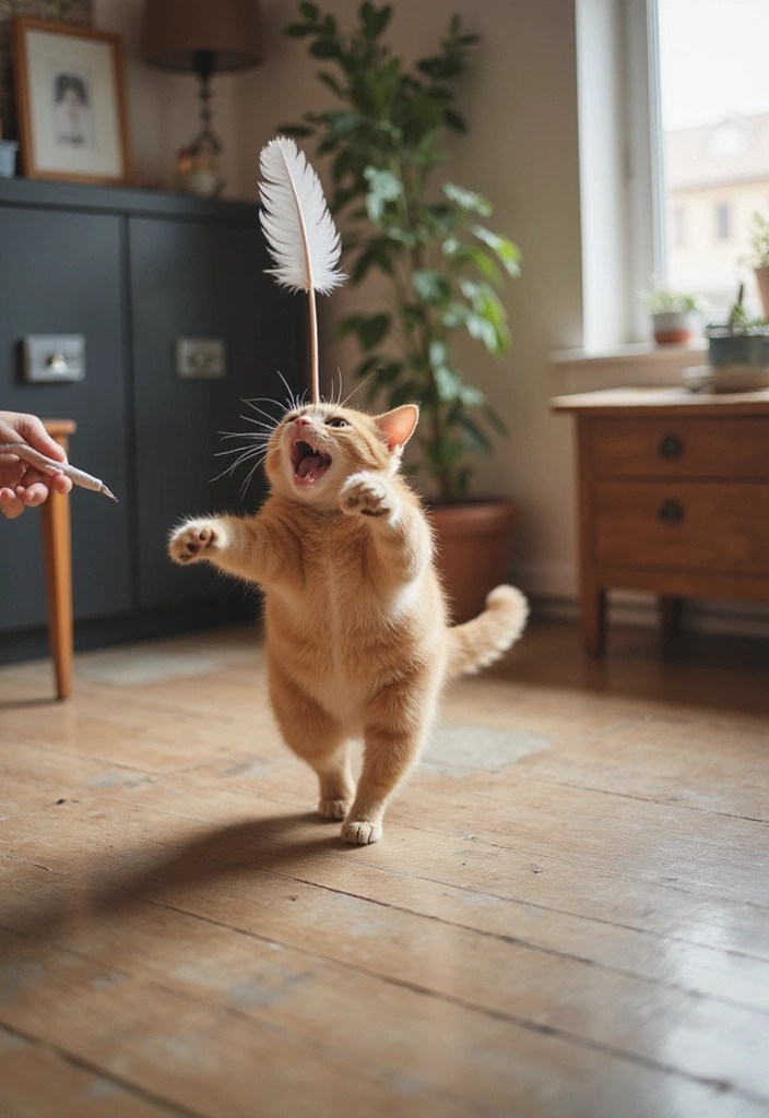 10 Magical Pet Toys That Will Keep Your Furry Friends Engaged While You're Away! - 9. Feather Wands