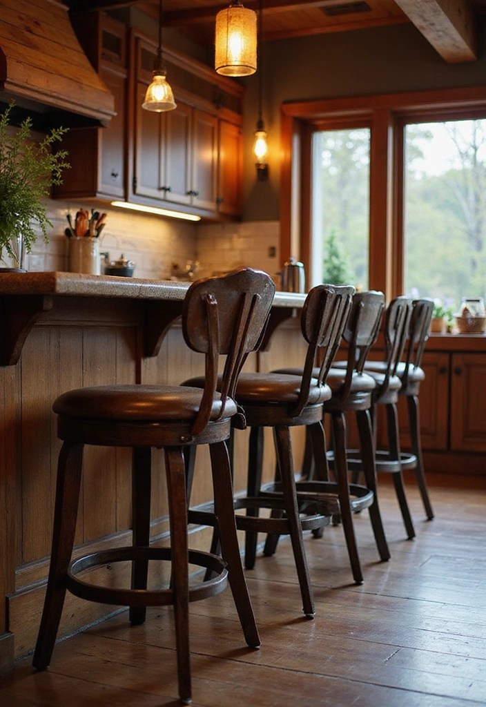 14 Rustic Bar Chairs That Will Bring Cozy Vibes to Your Kitchen! - 7. Bar Chairs with Footrests