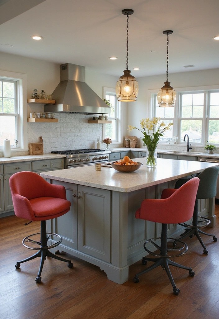 14 Rustic Bar Chairs That Will Bring Cozy Vibes to Your Kitchen! - 8. Swivel Bar Chairs