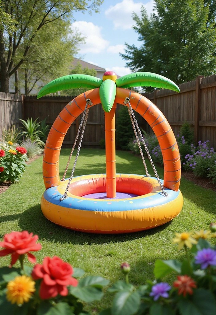 15 Decorative Home Swings That'll Transform Your Outdoor Oasis (You Won't Believe #7!) - 10. Colorful Inflatable Swing
