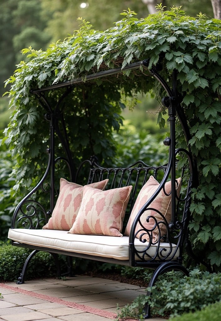 15 Decorative Home Swings That'll Transform Your Outdoor Oasis (You Won't Believe #7!) - 14. Elegant Wrought Iron Swing