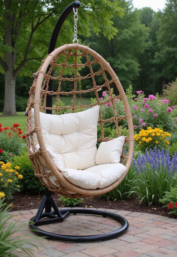 15 Decorative Home Swings That'll Transform Your Outdoor Oasis (You Won't Believe #7!) - 6. Chic Egg Swing Chair