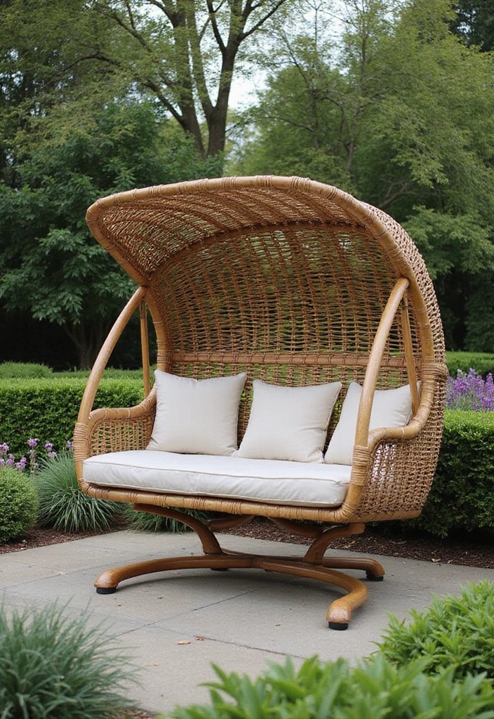 15 Decorative Home Swings That'll Transform Your Outdoor Oasis (You Won't Believe #7!) - 9. Rattan Lounge Swing