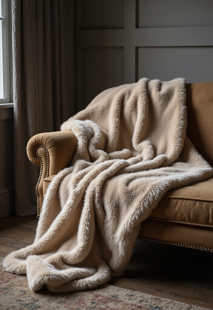 15 Decorative Throw Blankets That'll Make Your Living Room Irresistibly Cozy! - 2. Faux Fur Blankets
