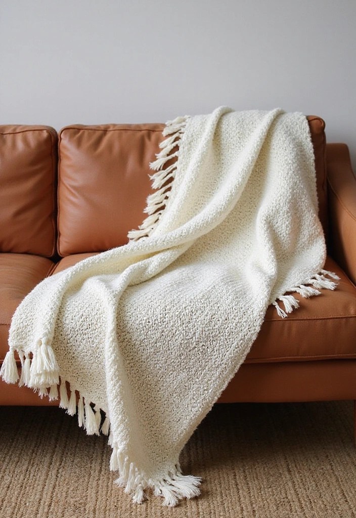15 Decorative Throw Blankets That'll Make Your Living Room Irresistibly Cozy! - 5. Knitted Fringe Blankets