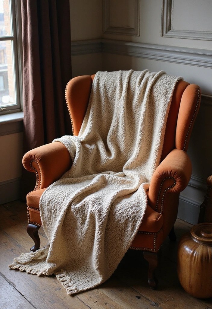 15 Decorative Throw Blankets That'll Make Your Living Room Irresistibly Cozy! - 7. Vintage-Inspired Throws