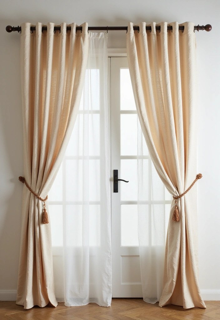15 DIY Curtain Rod Ideas That'll Elevate Your Home Decor Game Instantly (Check Out #10!) - 14. Fabric-Covered Rods for a Soft Touch