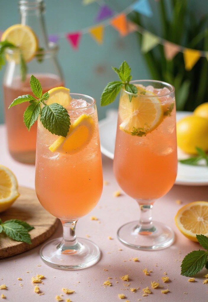 15 Fun Galentine's Brunch Food Dishes That Will Steal the Show! - 6. Sparkling Rosé Lemonade