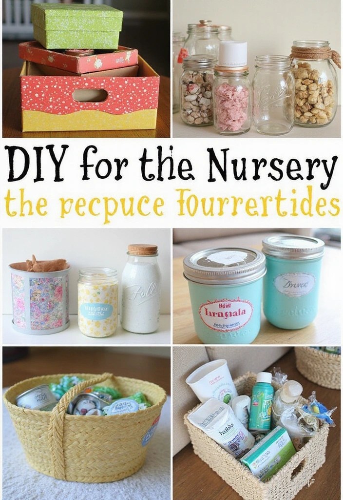 15 Genius Nursery Organization Ideas That'll Save You Money (and Time!) - 2. Repurpose Household Items