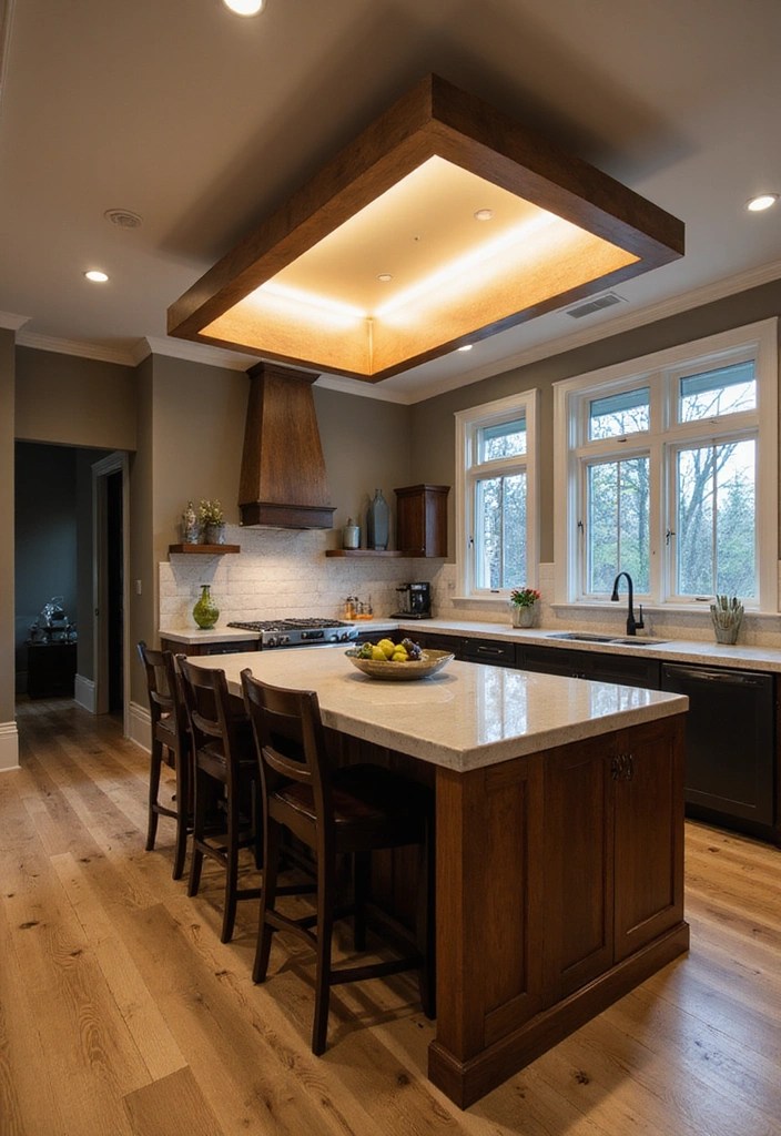 15 Kitchen Islands Lighting Designs You’ll Want to Copy Immediately! - 11. Statement Fixtures