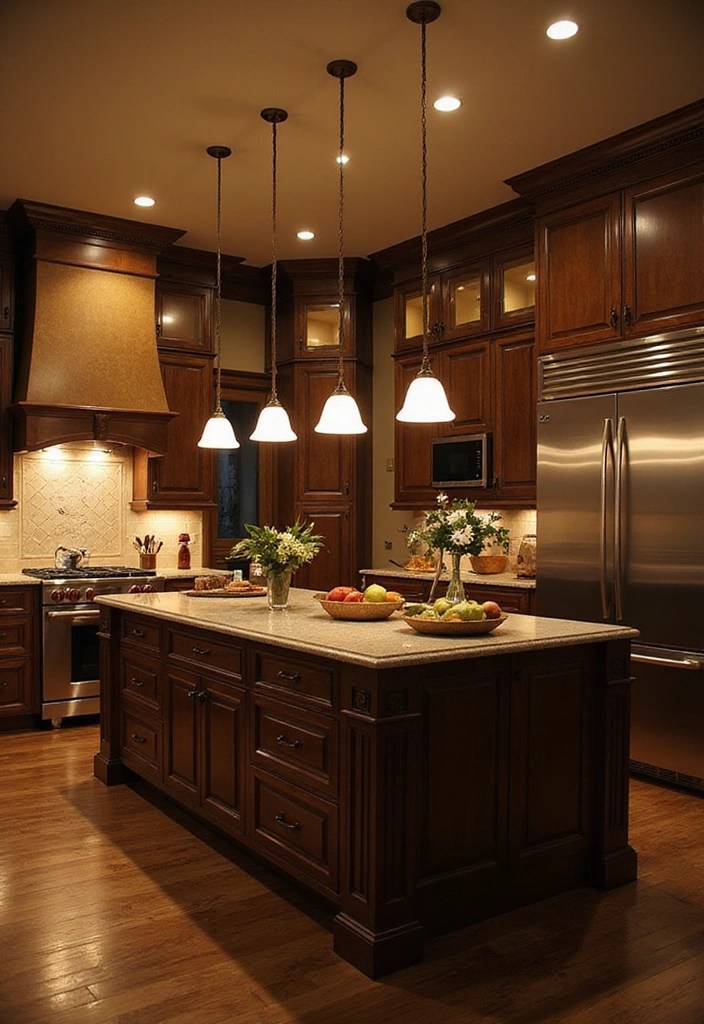 15 Kitchen Islands Lighting Designs You’ll Want to Copy Immediately! - 12. Layered Lighting