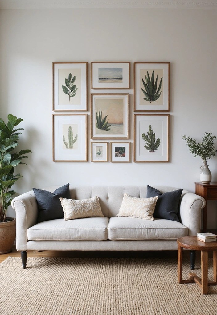 15 Living Room Furniture Placements That Will Transform Your Space (You Won't Believe #7!) - 6. The Gallery Wall