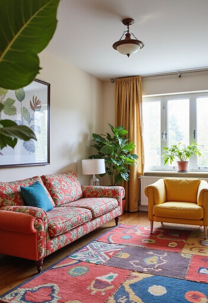 15 Living Room Furniture Placements That Will Transform Your Space (You Won't Believe #7!) - 9. Playful Patterns