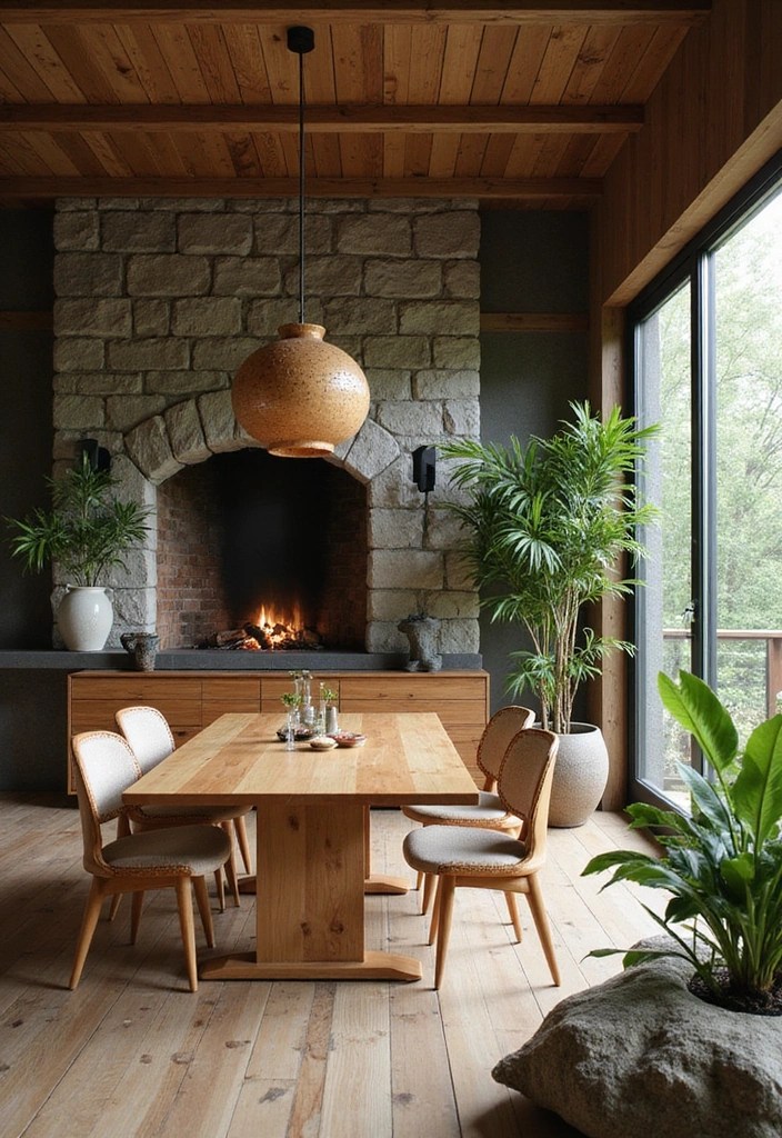 15 Modern Dining Room Decor Ideas That Will Leave You Speechless (You Won't Believe #7!) - 11. Nature-Inspired Decor