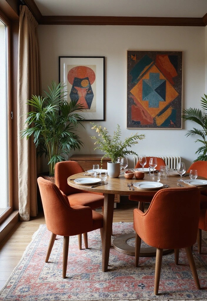 15 Modern Dining Room Decor Ideas That Will Leave You Speechless (You Won't Believe #7!) - 12. Geometric Patterns and Shapes