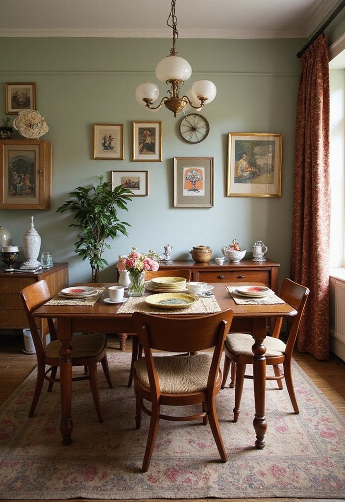 15 Modern Dining Room Decor Ideas That Will Leave You Speechless (You Won't Believe #7!) - 8. Vintage Revival
