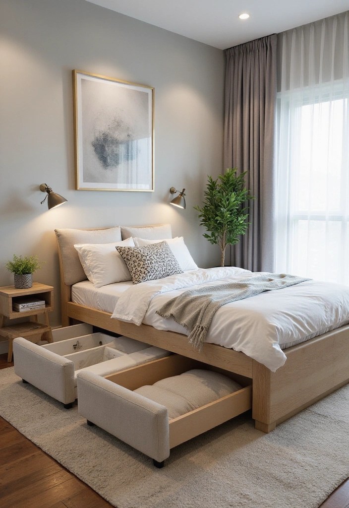 15 Stunning Furniture Hacks for Bedroom Decorating (You Won't Believe #7!) - 12. Multi-functional Furniture