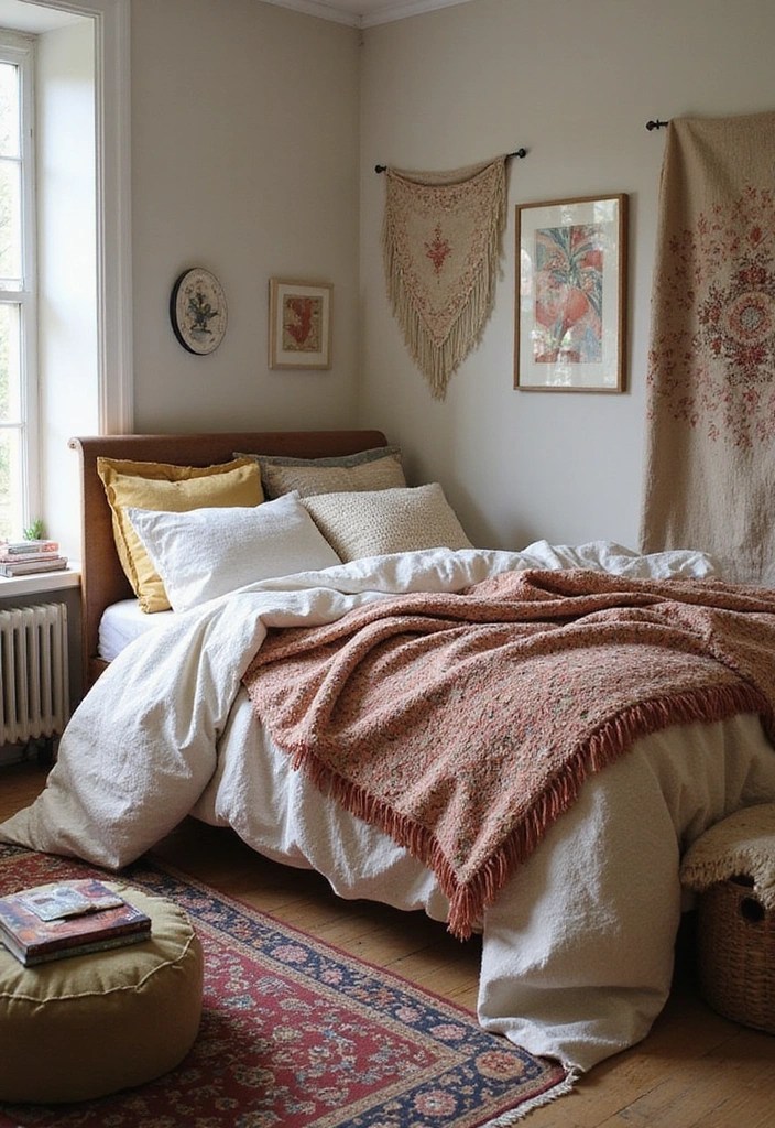 15 Stunning Furniture Hacks for Bedroom Decorating (You Won't Believe #7!) - 8. Layering Textiles