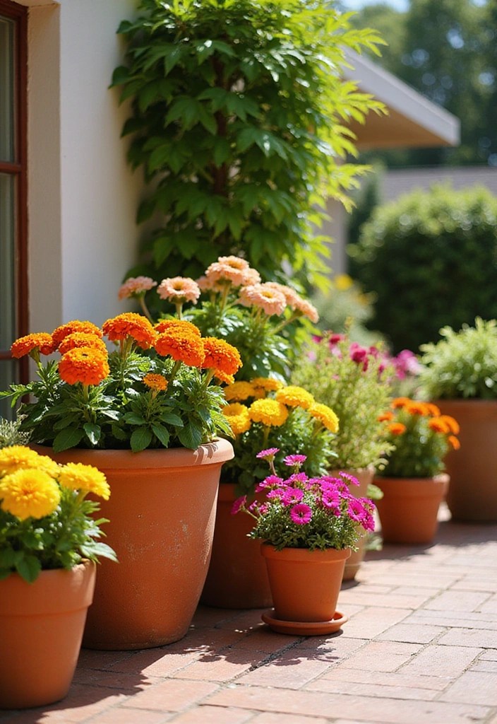 15 Stunning Vase Arrangements That Will Transform Your Home Decor Instantly! - 4. Vibrant Terracotta Pot