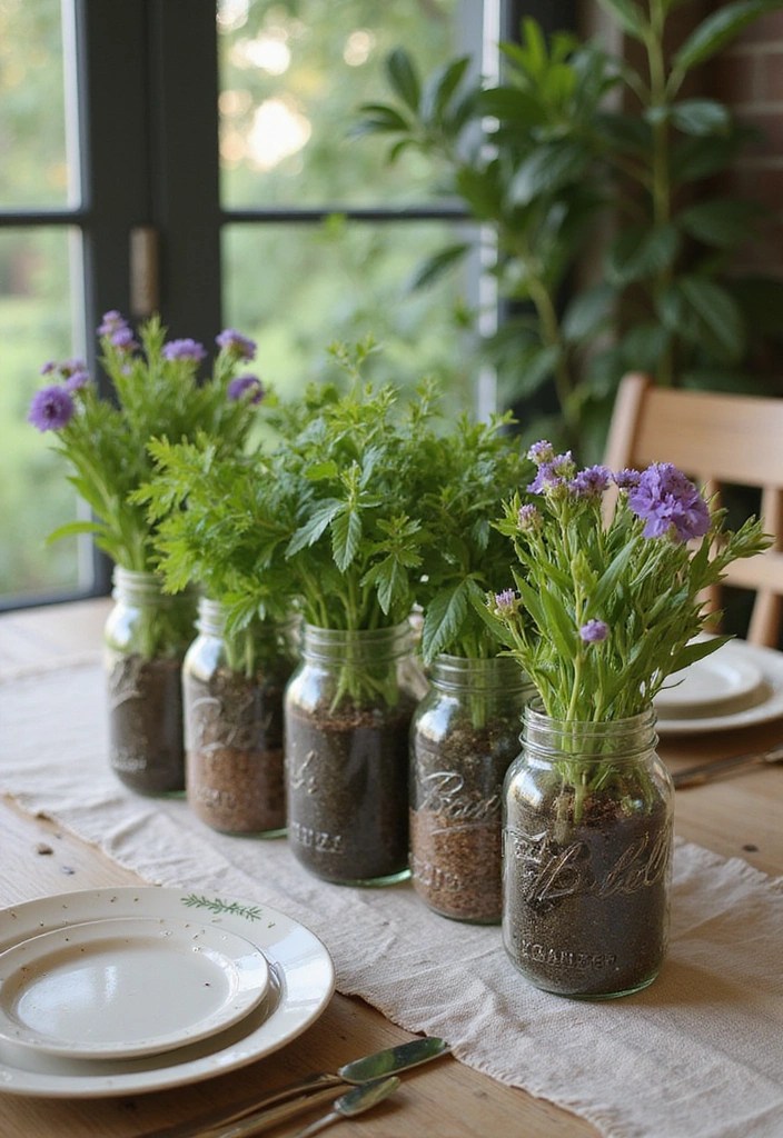 18 Bohemian Dining Table Centerpieces That Will Make Your Heart Sing (Don’t Miss #4!) - 15. Eco-Friendly Decor