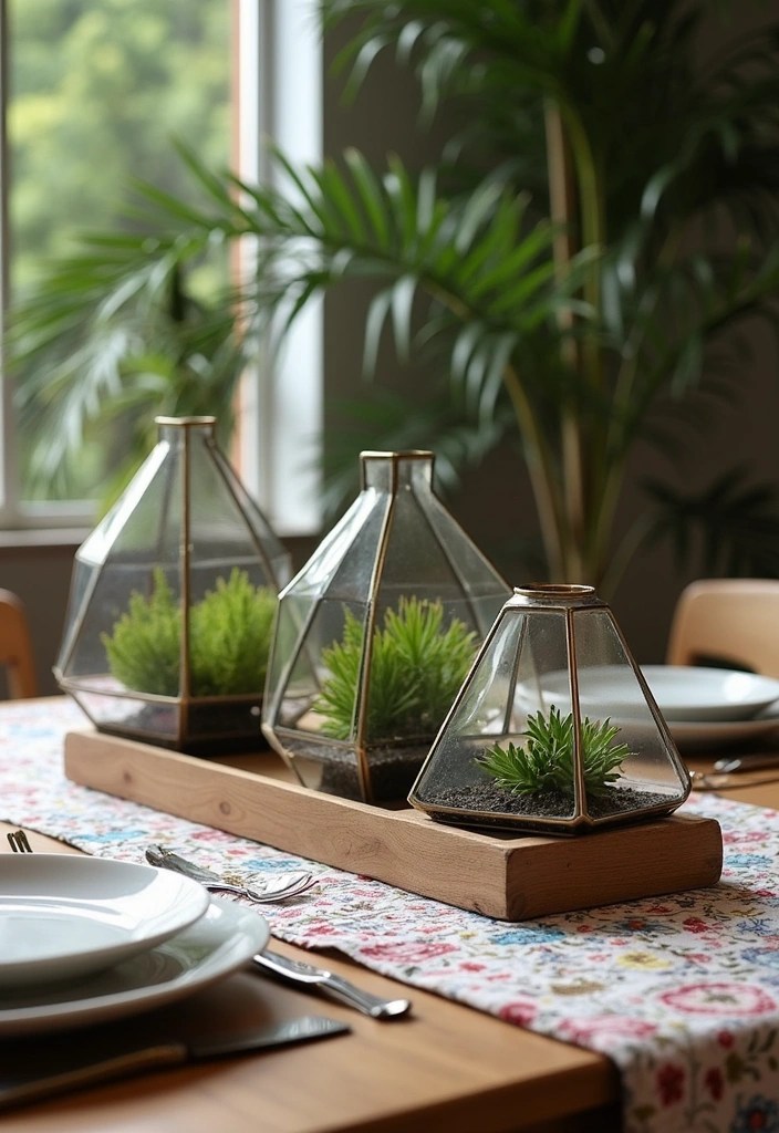 18 Bohemian Dining Table Centerpieces That Will Make Your Heart Sing (Don’t Miss #4!) - 16. Geometric Shapes