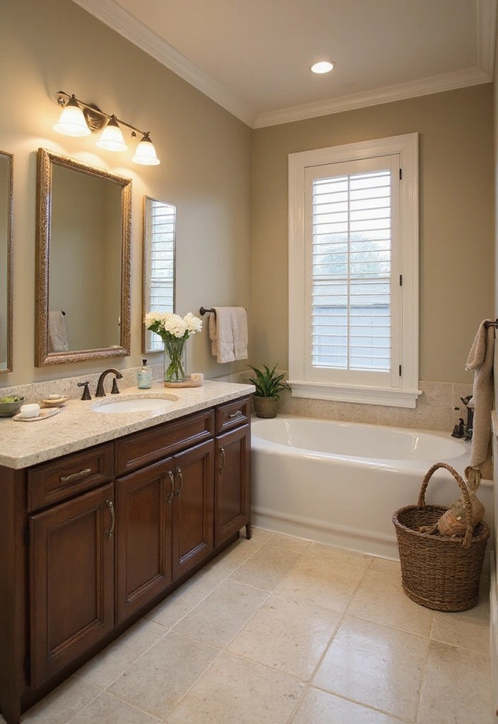 18 Elegant Bathroom Lighting Styles That Will Elevate Your Decor Game! - 14. Transitional Lighting Designs