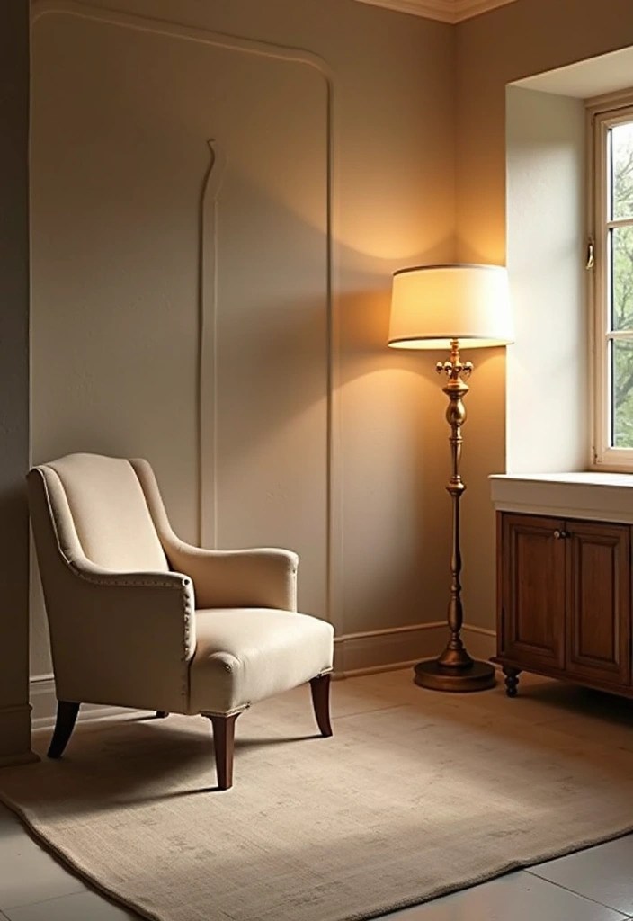 18 Elegant Bathroom Lighting Styles That Will Elevate Your Decor Game! - 7. Statement Floor Lamps