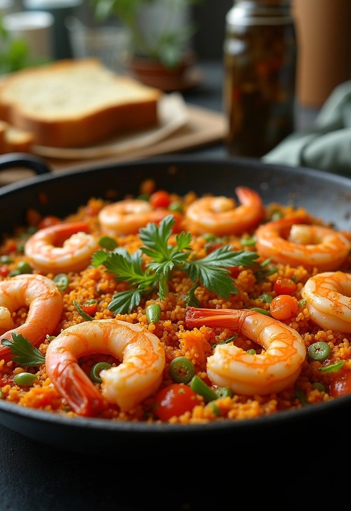 20 One-Pan Recipes That Are Lazy Enough for Weeknights But Fancy Enough for Guests - 16. One-Pan Shrimp Paella