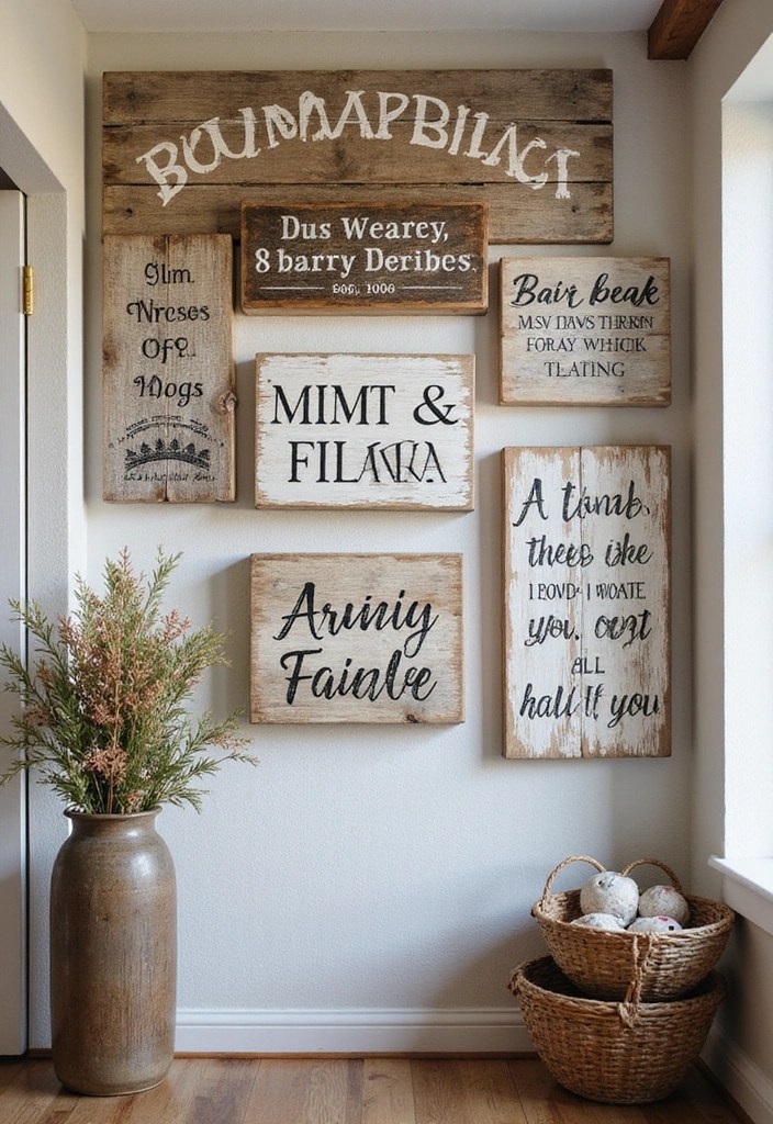 5 Rustic Farmhouse Decor Ideas You Can Actually Afford - 5. DIY Signage