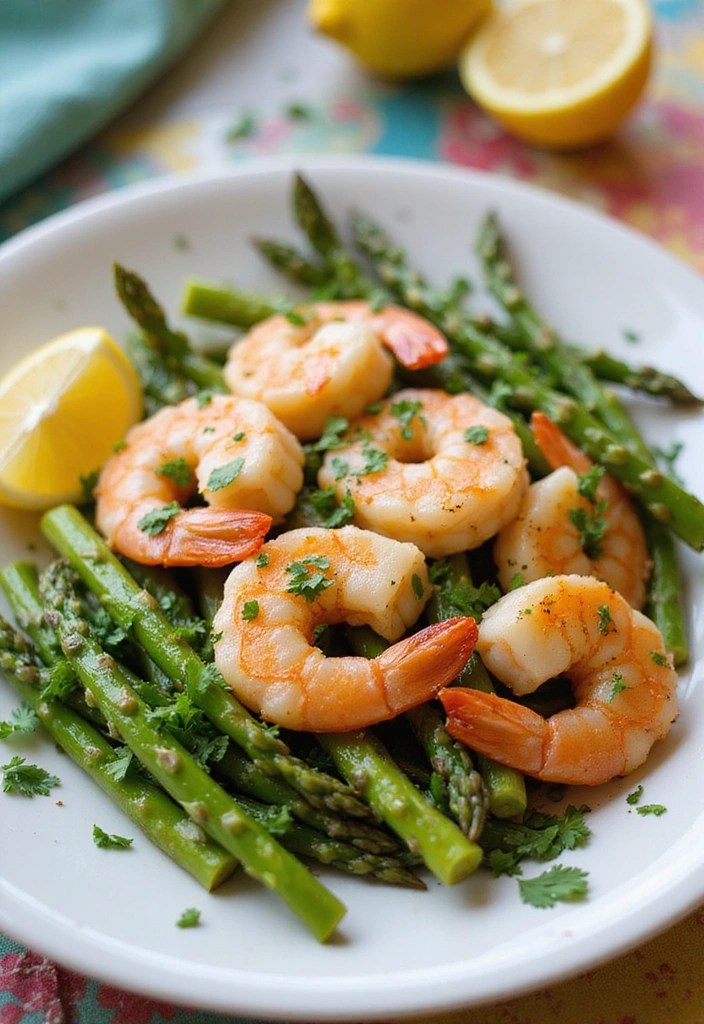 6 One-Pot Dinners That Save Time & Still Taste Gourmet - 6. Lemon Garlic Shrimp and Asparagus