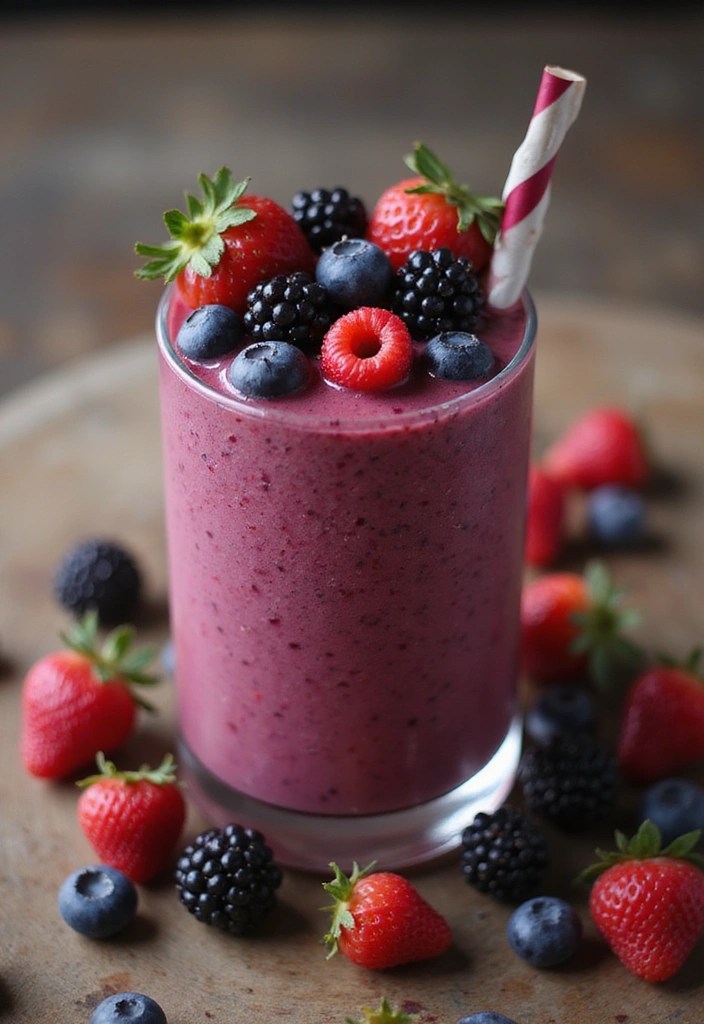 7 Detox Drinks That Will Keep You Energized and Full All Day (You Have to Try #3!) - 4. Berry Detox Smoothie