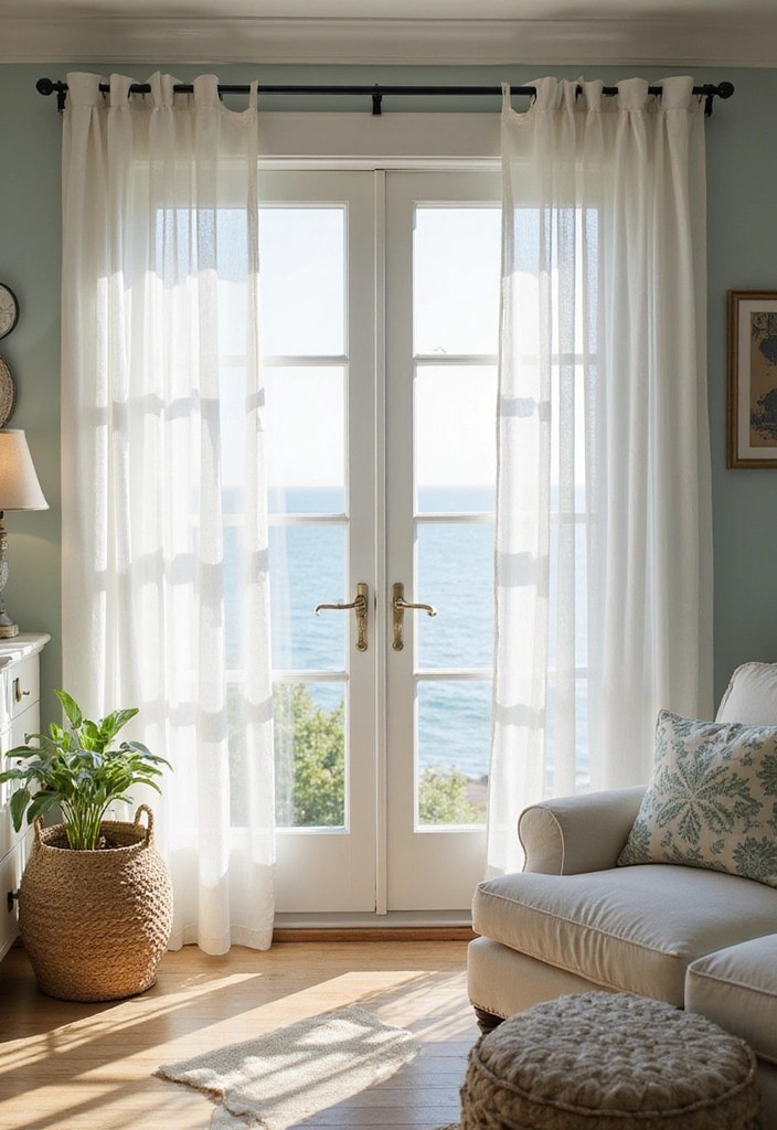 Coastal Cottage Vibes: 5 Easy Decor Swaps for a Breezy Summer Home - 1. Swap Heavy Drapes for Sheer Curtains