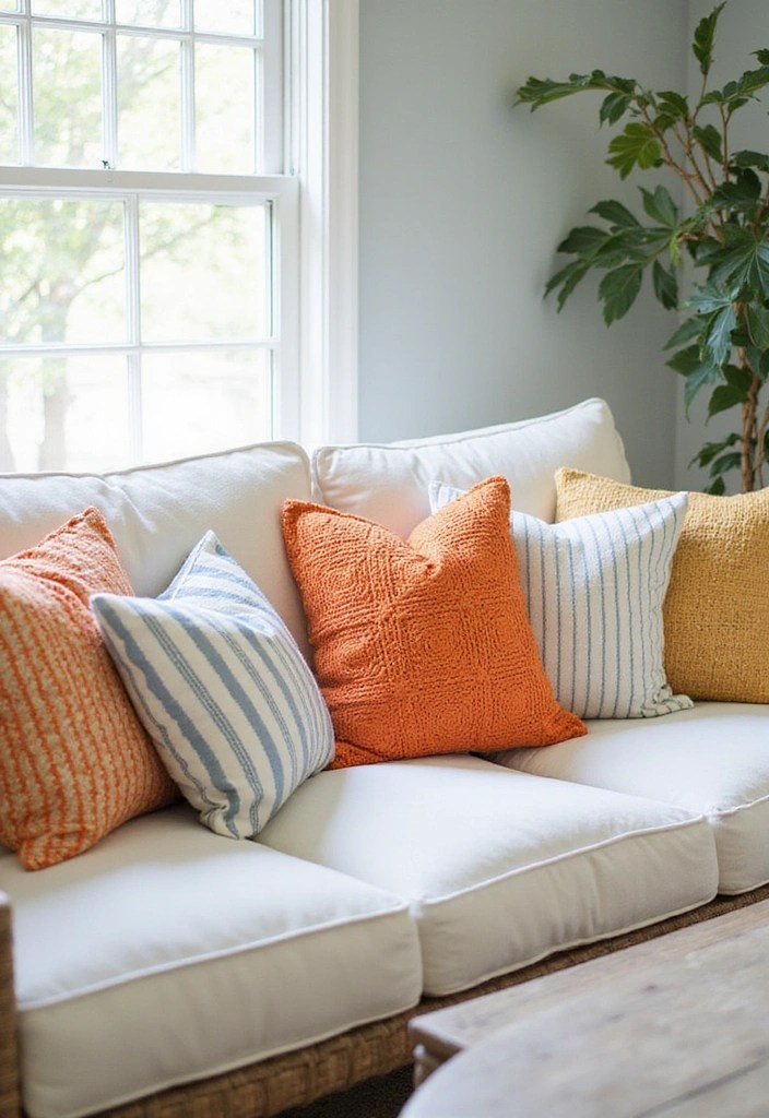 Coastal Cottage Vibes: 5 Easy Decor Swaps for a Breezy Summer Home - 2. Change Out Your Throw Pillows