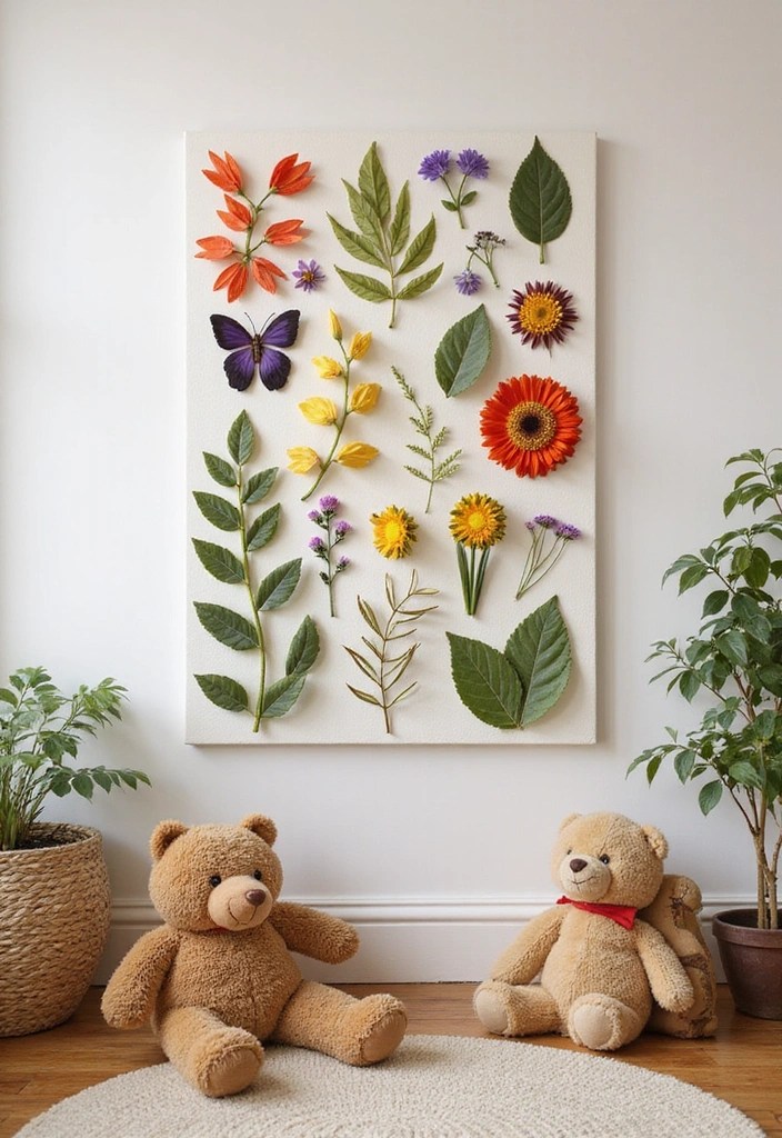 Kid-Friendly DIY Room Décor Projects You Can Finish in a Weekend - 6. Nature-Inspired Wall Collage