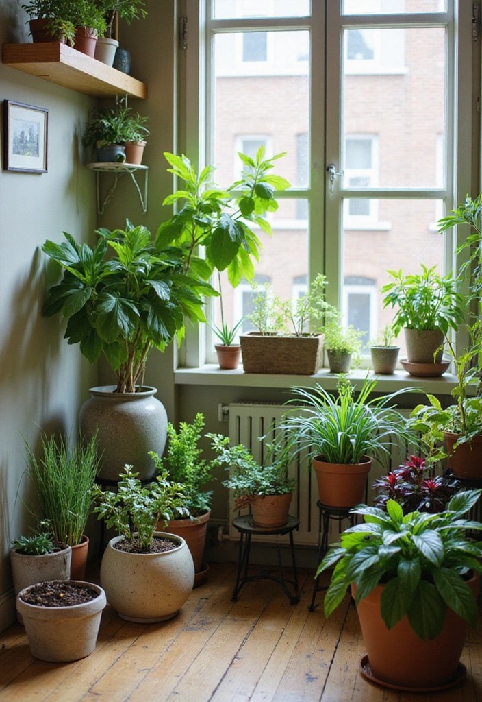 Rococo Meets Modern: How to Style Bold Vintage Vibes in Small Spaces - 9. Greenery and Natural Elements