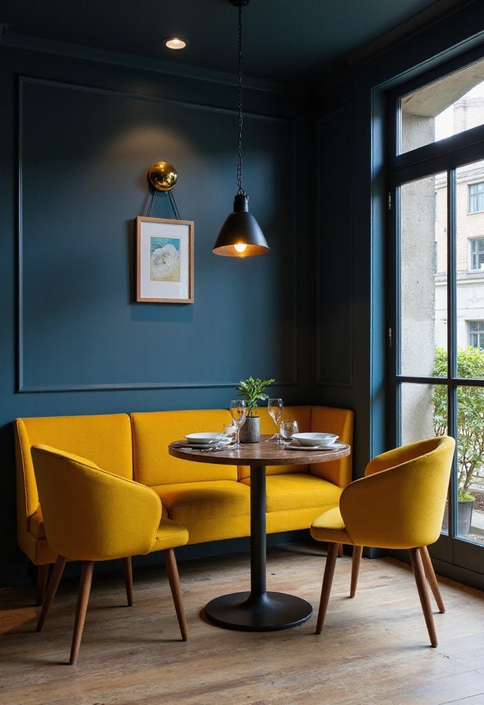 The Secret Color Combinations Interior Designers Don’t Want You to Know - 2. Mustard Yellow and Deep Navy