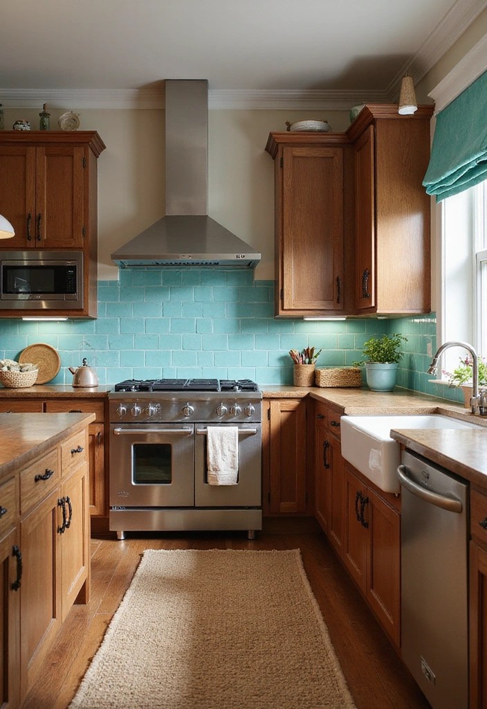 The Secret Color Combinations Interior Designers Don’t Want You to Know - 9. Turquoise and Warm Brown