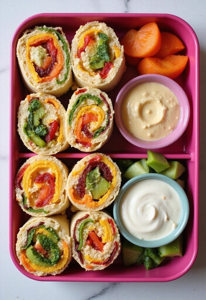 10 Toddler Lunchbox Healthy Ideas That Will Make Your Little One Say 'YUM!' - 1. Fruit and Veggie Rainbow Wraps
