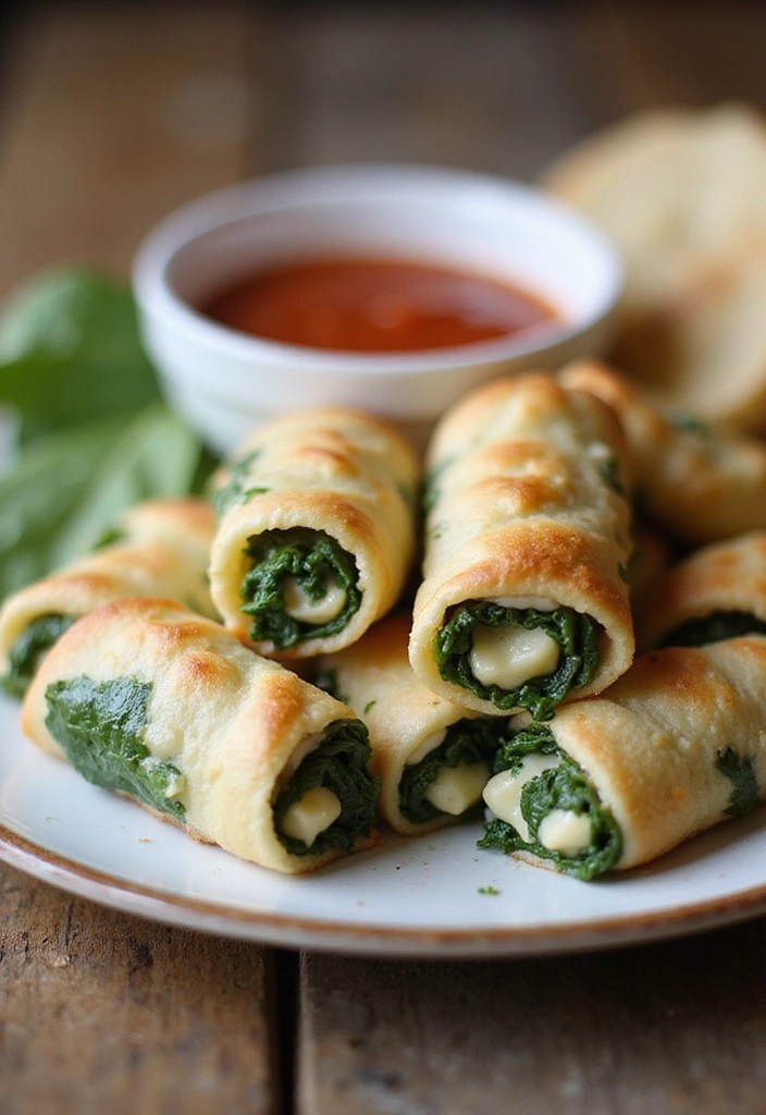 10 Toddler Lunchbox Healthy Ideas That Will Make Your Little One Say 'YUM!' - 10. Spinach and Cheese Roll-Ups