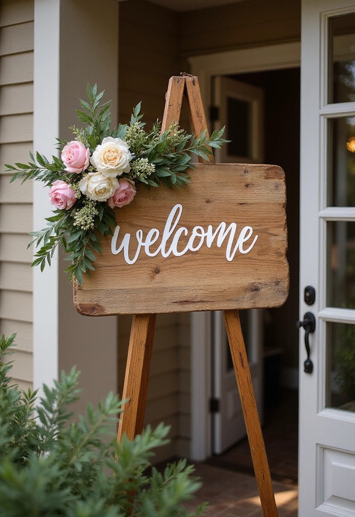 14 DIY House Warming Party Ideas to Personalize Your Celebration! - 1. Customized Welcome Sign
