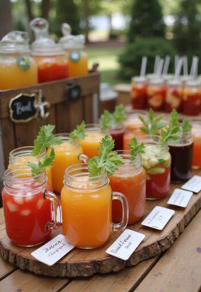 14 DIY House Warming Party Ideas to Personalize Your Celebration! - 3. Personalized Drink Station