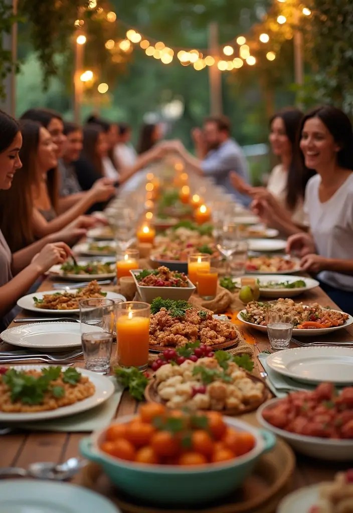 14 DIY House Warming Party Ideas to Personalize Your Celebration! - 6. Themed Potluck Dinner