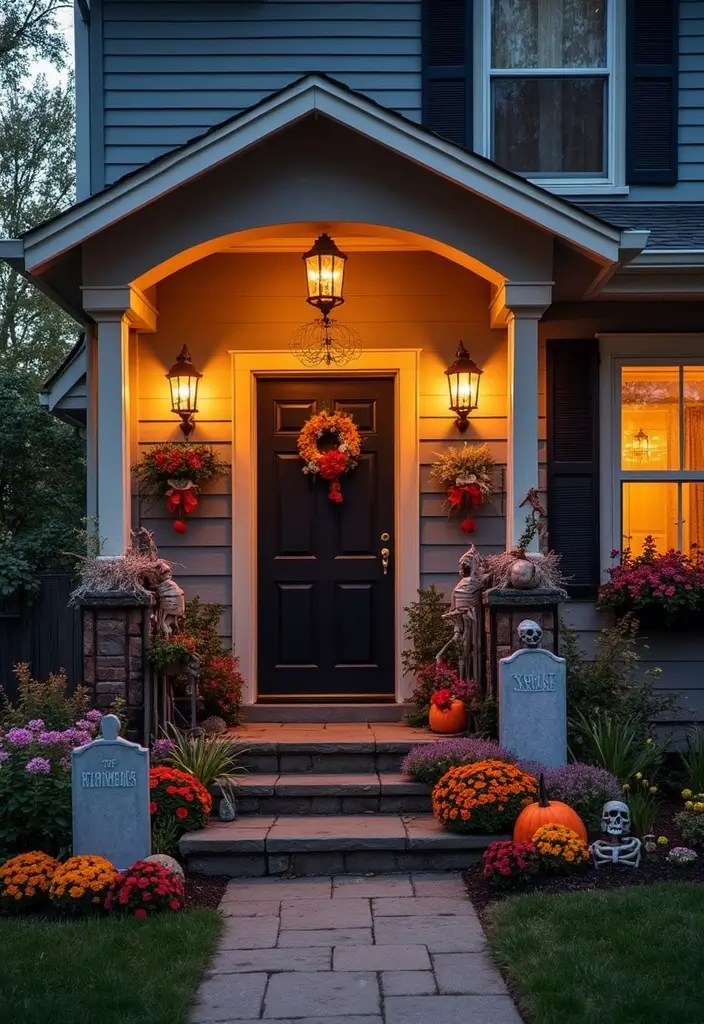 15 Hauntingly Beautiful Halloween Party Decorations You Can DIY This Fall (Check Out #5!) - 14. Ghoulish Garden