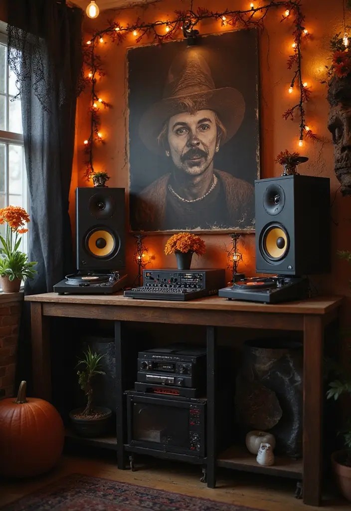 15 Hauntingly Beautiful Halloween Party Decorations You Can DIY This Fall (Check Out #5!) - 15. Haunted Music Playlist