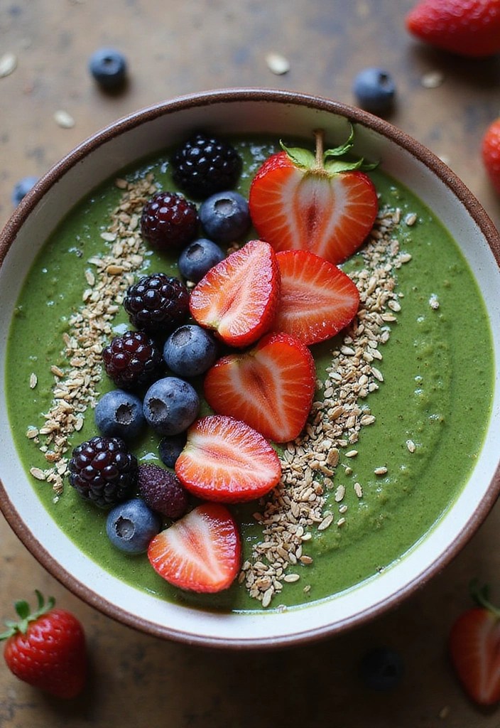 3-Ingredient Smoothie Bowls to Power Your Mornings - Berry Green Power Smoothie Bowl