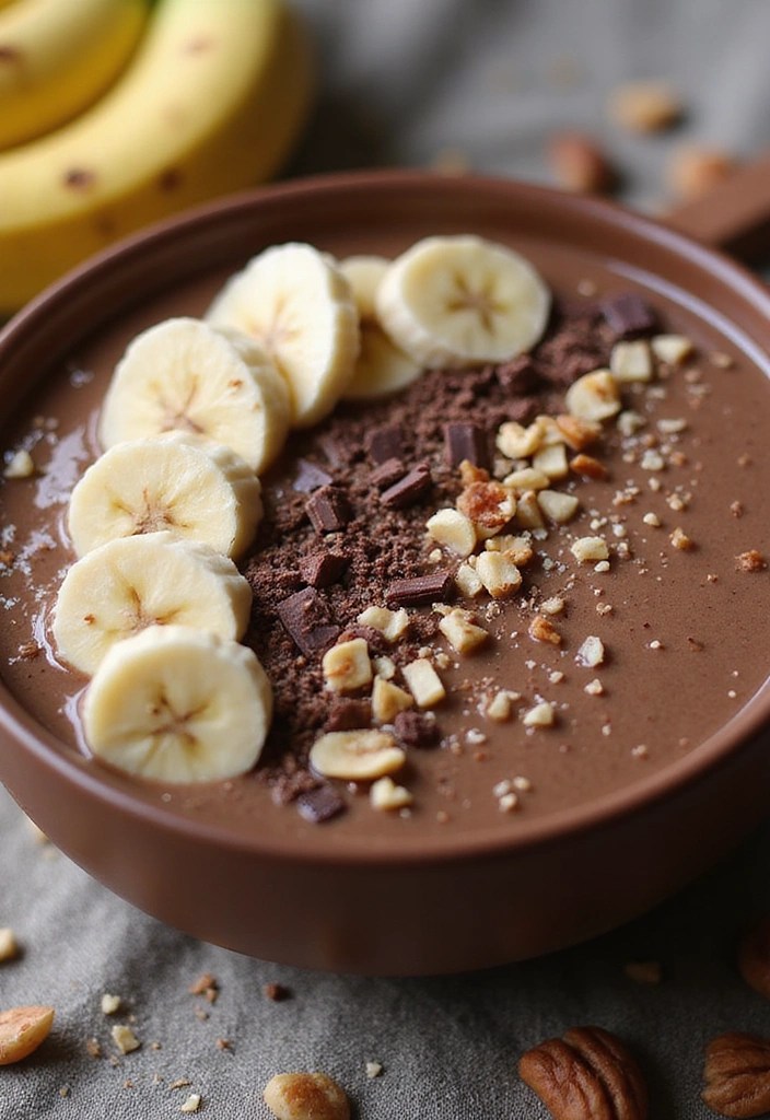 3-Ingredient Smoothie Bowls to Power Your Mornings - Chocolate Banana Delight Smoothie Bowl